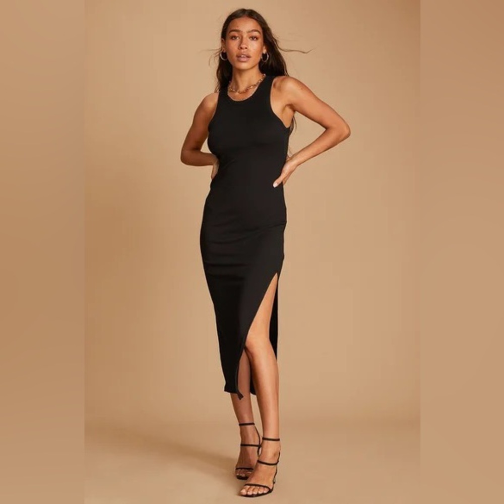Banana Republic Black Midi Dress Petite